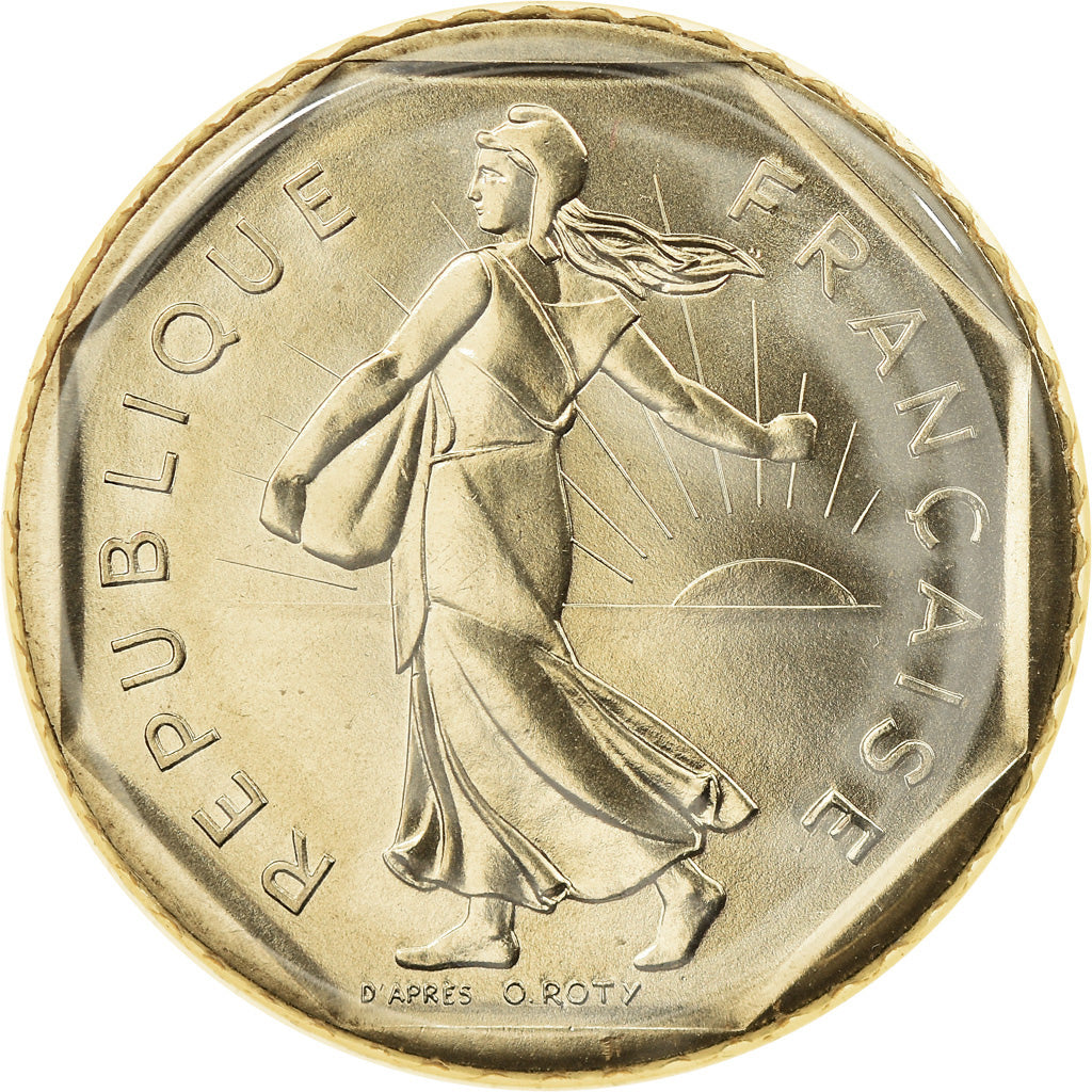 Moeda, França, Semeuse, 2 Francs, 1984, Paris, BU, MS(65-70), Níquel