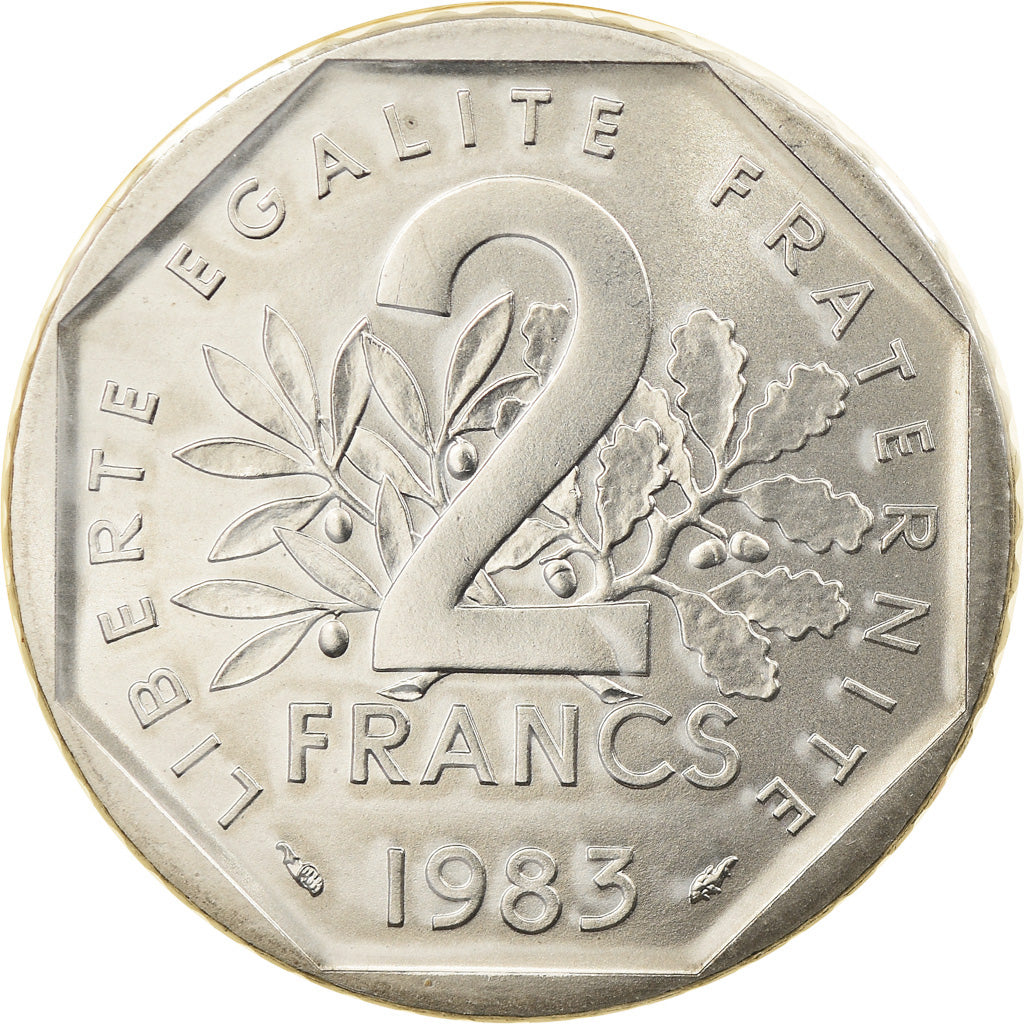 Coin, France, Semeuse, 2 Francs, 1983, Paris, BU, MS(65-70), Nickel, KM:942.1