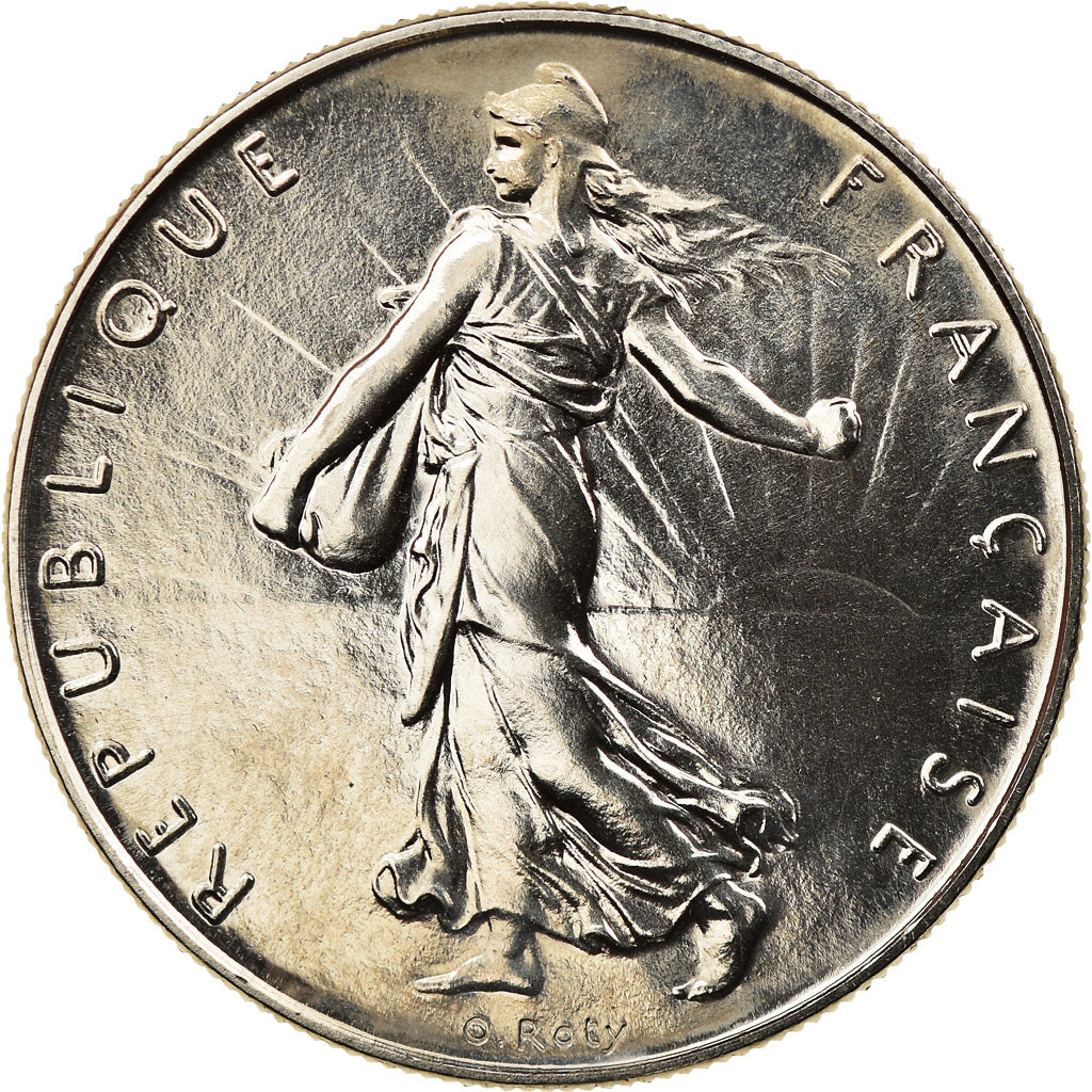 Coin, France, Semeuse, Franc, 1997, Paris, MS(64), Nickel, KM:925.1, Gadoury:474