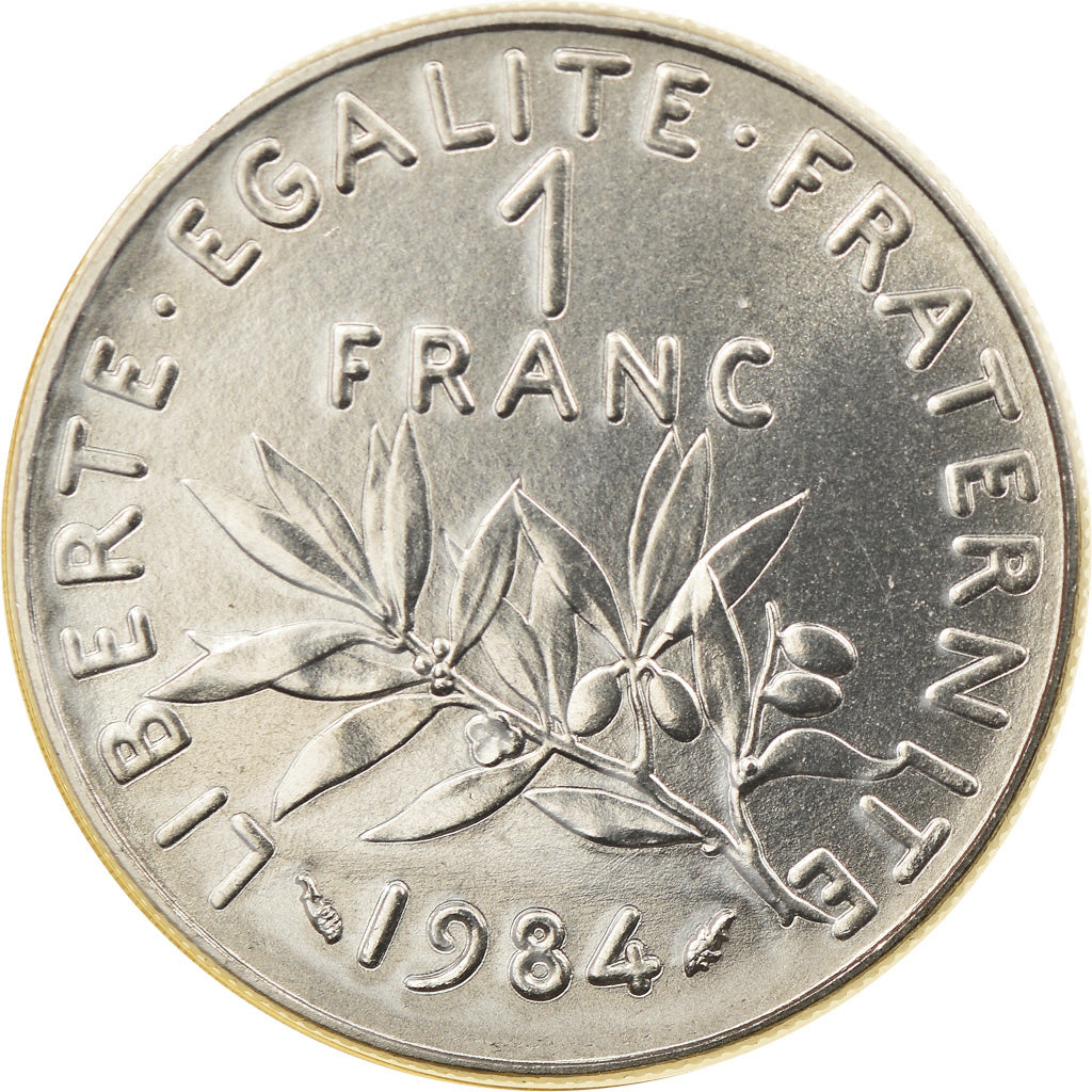 Coin, France, Semeuse, Franc, 1984, Paris, MS(65-70), Nickel, KM:925.1