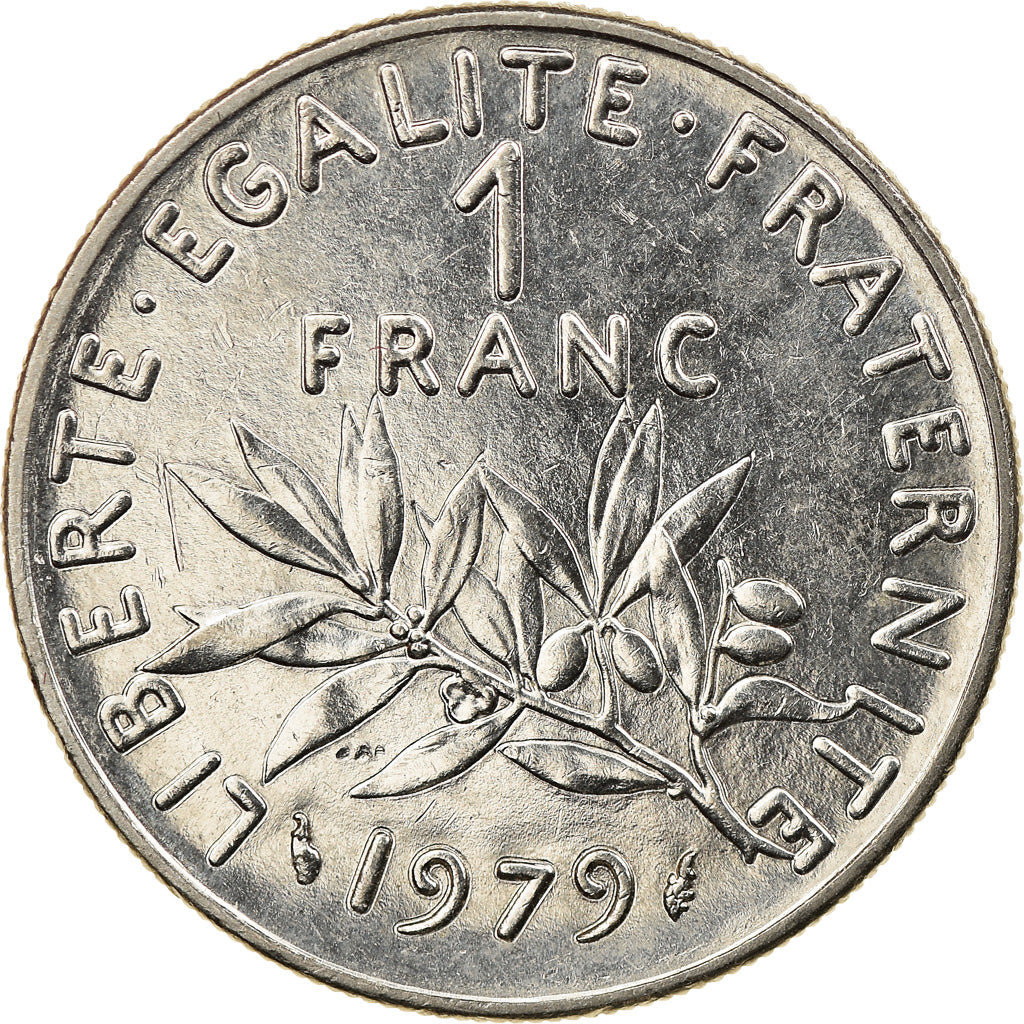Munten, Frankrijk, Semeuse, Franc, 1979, Paris, UNC, Nickel, KM:925.1