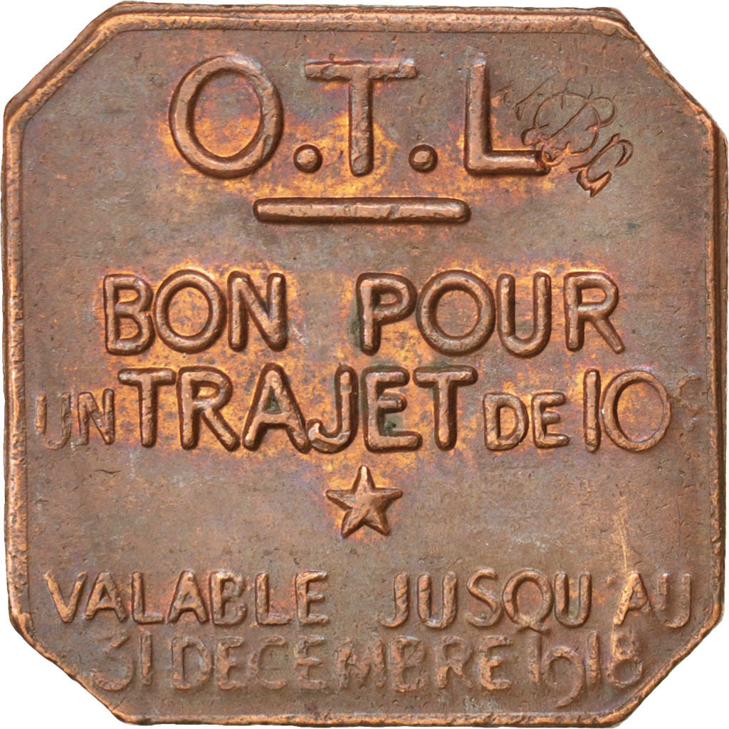France, 10 Centimes, 1918, EF(40-45), Copper, Elie #O15.1, 4.82