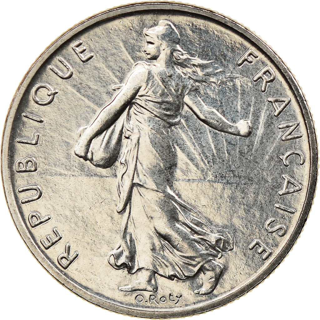 Coin, France, Semeuse, 1/2 Franc, 1989, Paris, MS(64), Nickel, KM:931.1