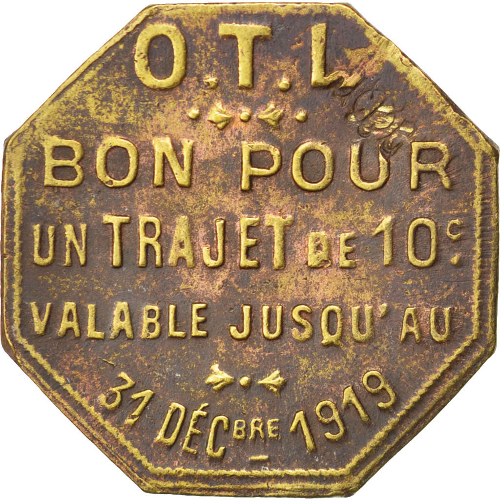 Münze, Frankreich, 10 Centimes, 1919, S+, Messing, Elie:O15.2