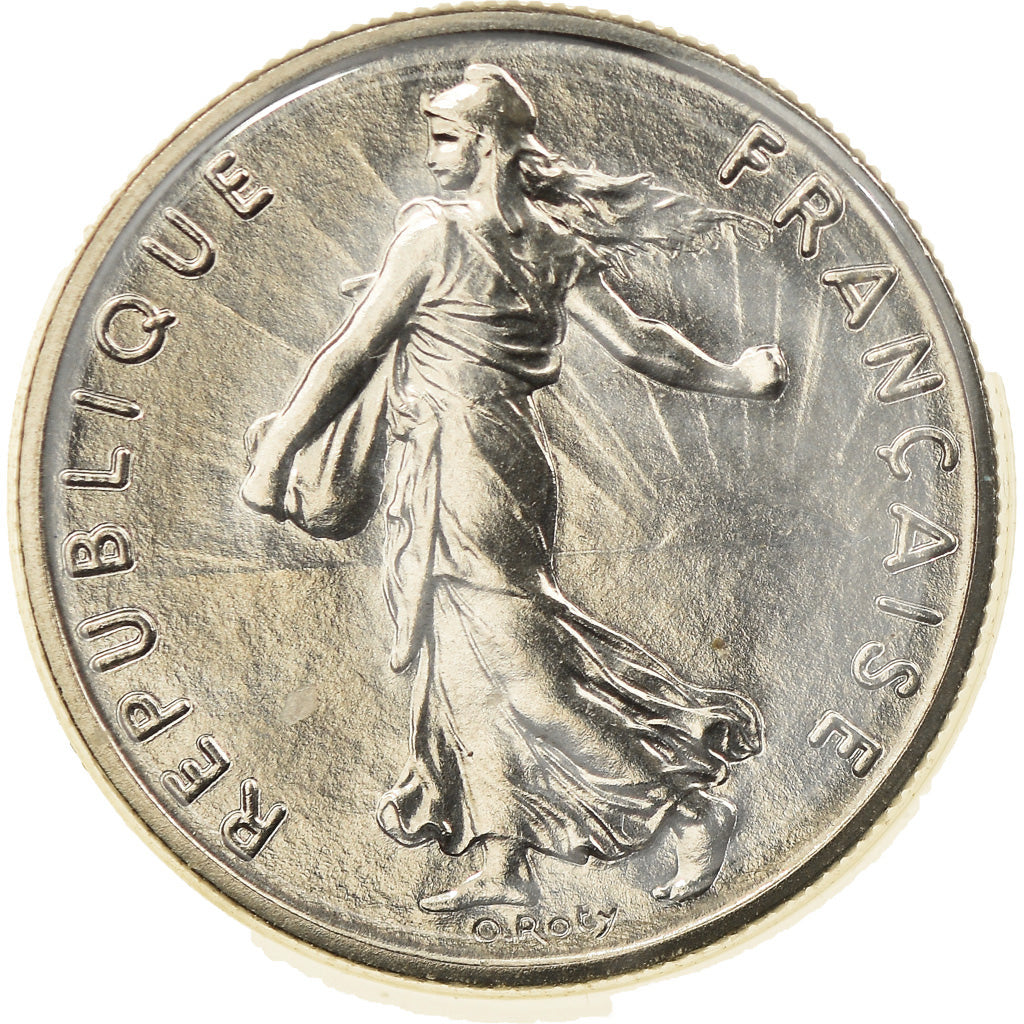 Münze, Frankreich, Semeuse, 1/2 Franc, 1980, Paris, STGL, Nickel, KM:931.1