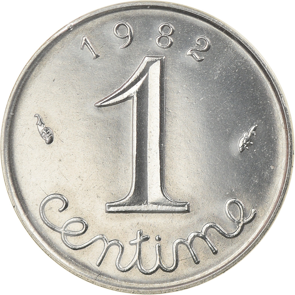 Munten, Frankrijk, Épi, Centime, 1982, Paris, FDC, FDC, Stainless Steel