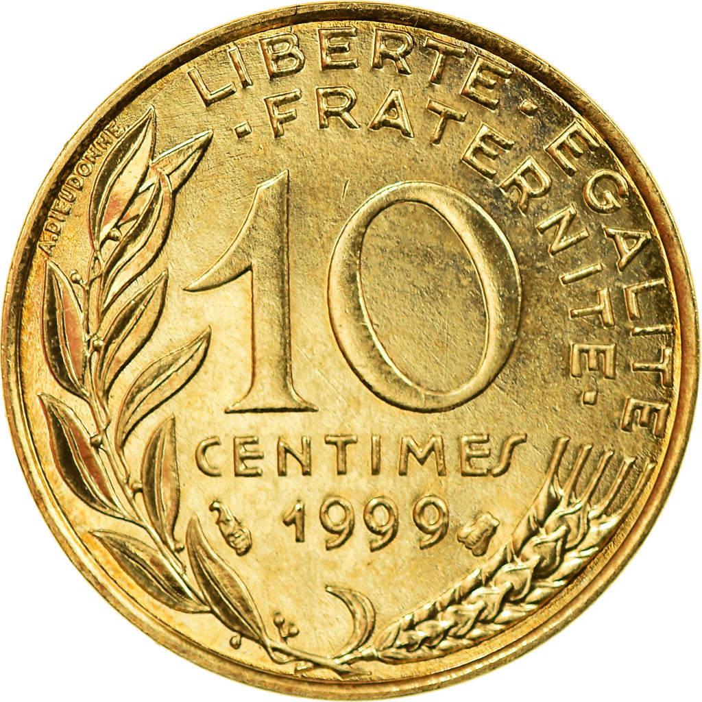 Monnaie, France, Marianne, 10 Centimes, 1999, Paris, SPL+, Aluminum-Bronze