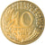 Moeda, França, Marianne, 10 Centimes, 1987, Paris, MS(65-70), Alumínio-Bronze