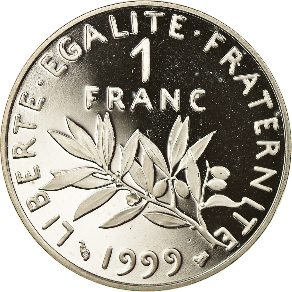 Münze, Frankreich, Semeuse, Franc, 1999, Proof, UNZ+, Nickel, KM:925.2