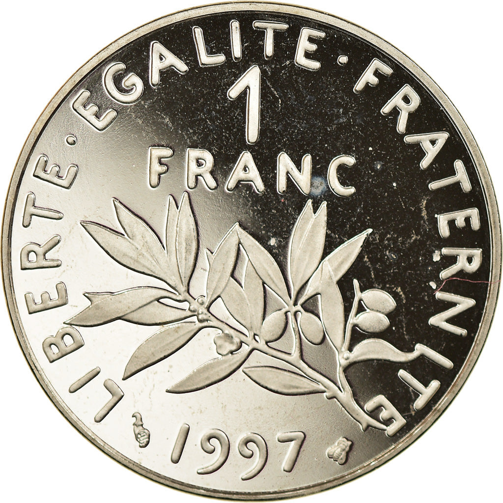 Coin, France, Semeuse, Franc, 1997, Paris, Proof, MS(64), Nickel, KM:925.2