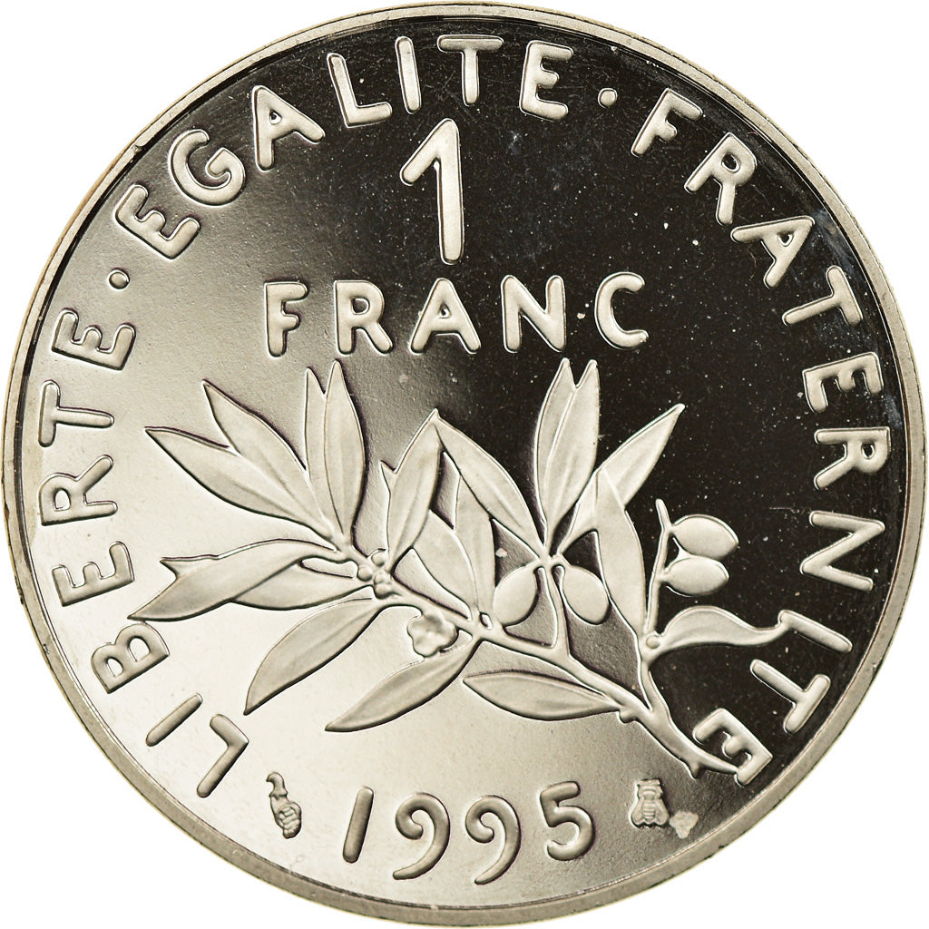 Moneta, Francia, Semeuse, Franc, 1995, Paris, Proof, SPL+, Nichel, KM:925.2