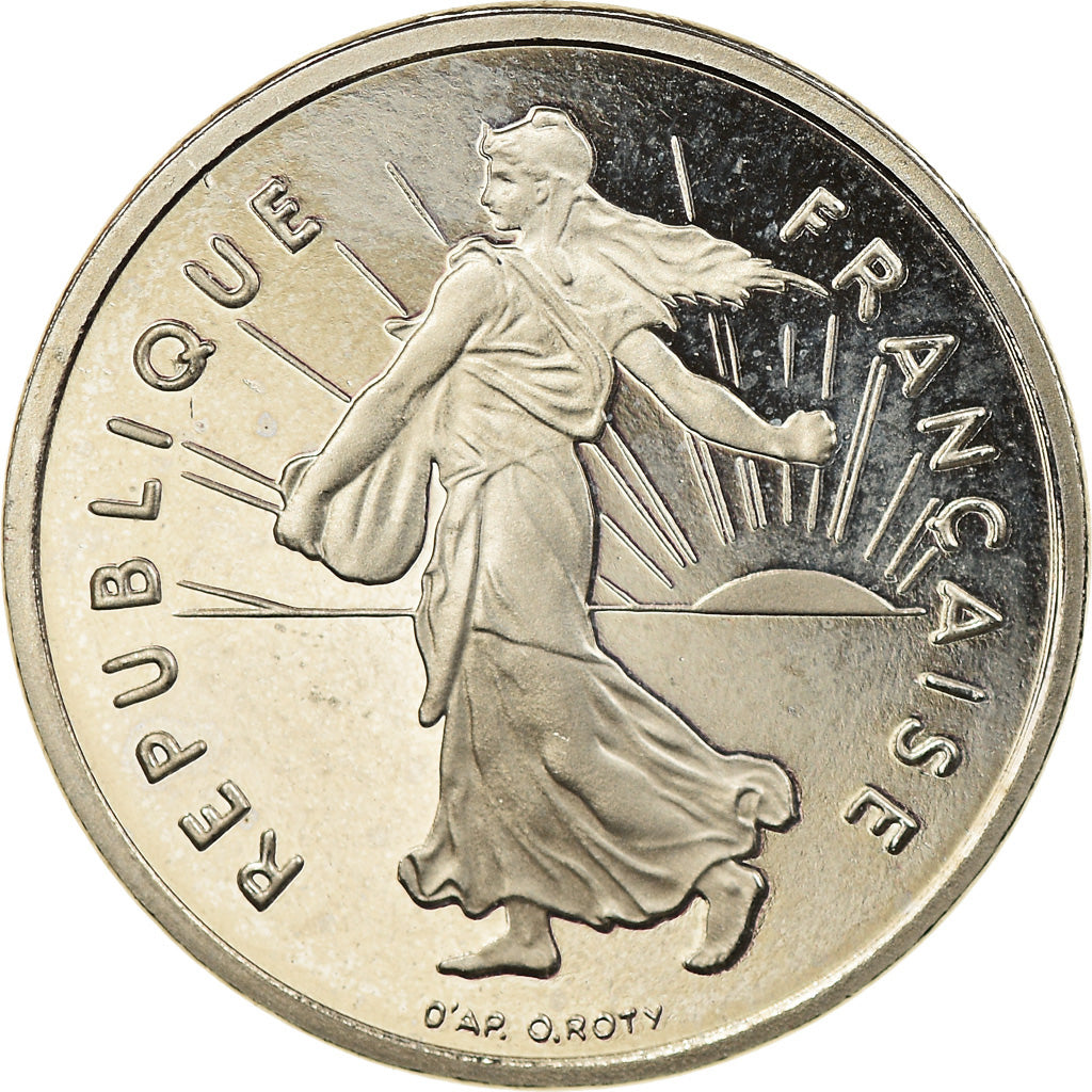 Coin, France, Semeuse, 1/2 Franc, 2001, Paris, Proof, MS(64), Nickel, KM:931.2