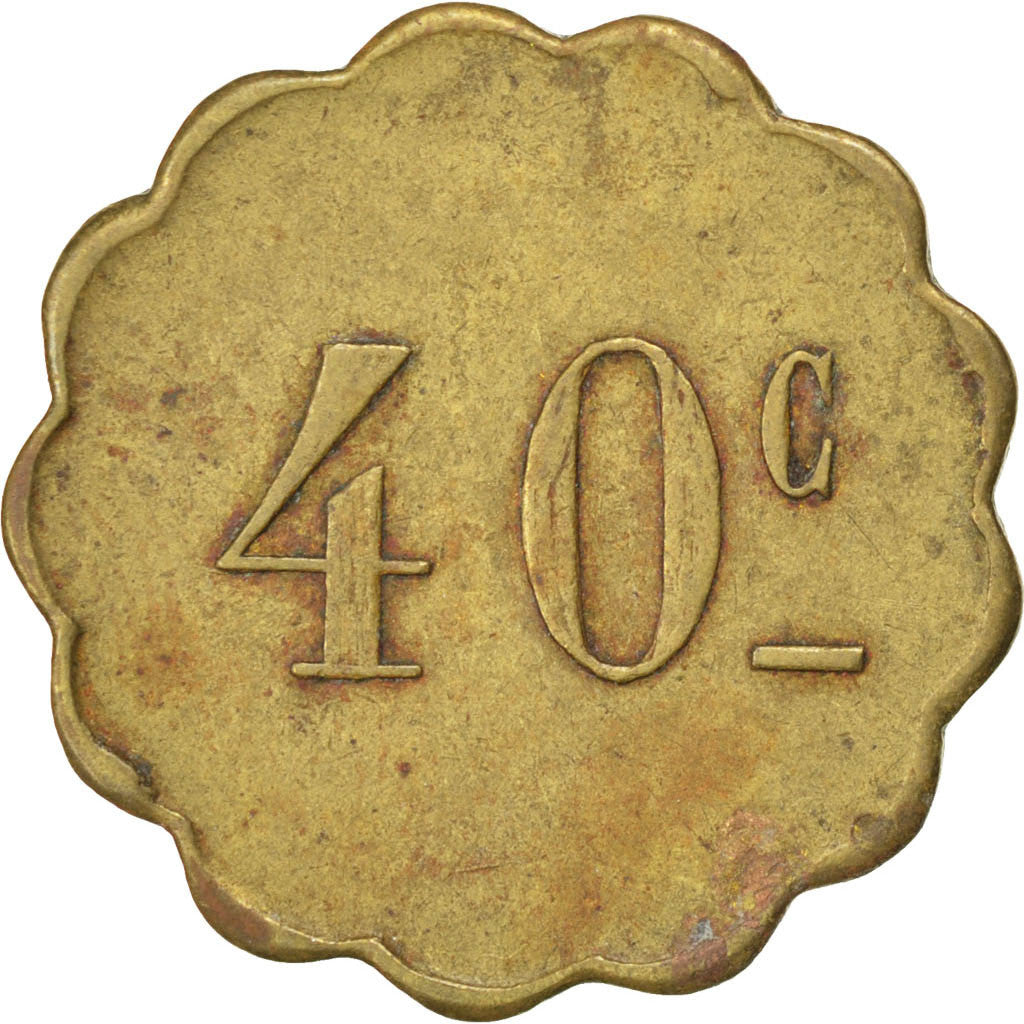 Coin, France, 40 Centimes, EF(40-45), Brass, Elie:B95.1