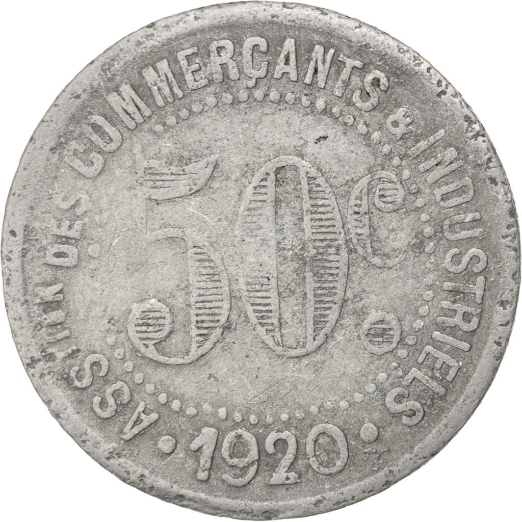 Monnaie, France, 50 Centimes, 1920, TB, Aluminium, Elie:10.1