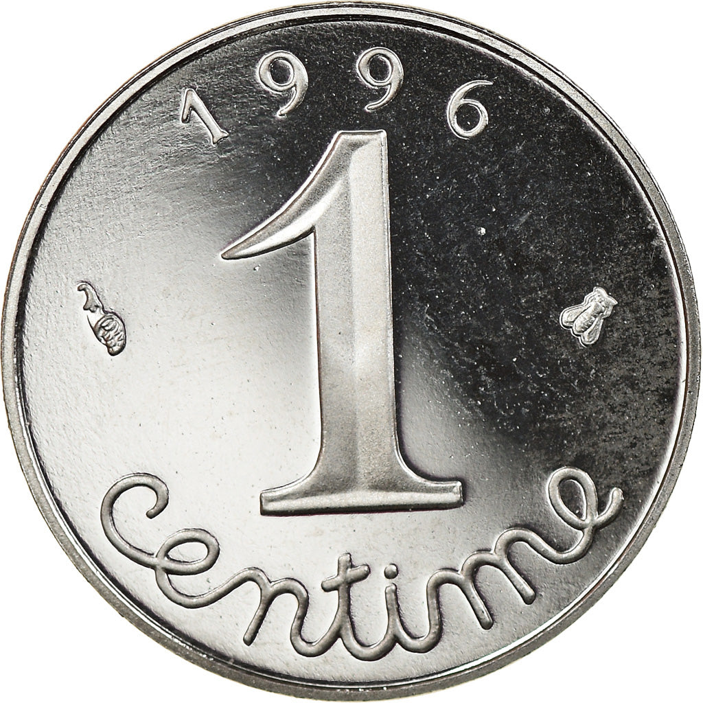 Coin, France, Épi, Centime, 1996, Paris, Proof, MS(64), Stainless Steel