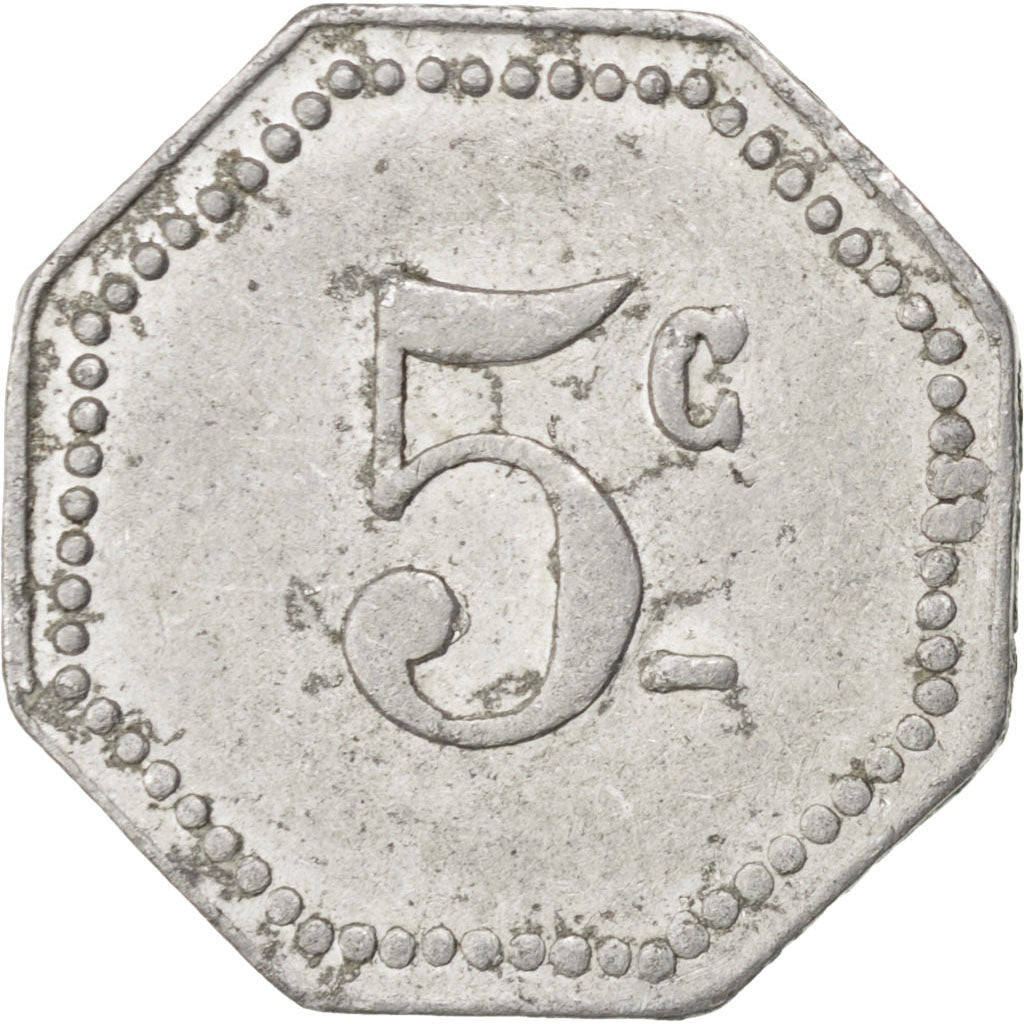 France, 5 Centimes, EF(40-45), Aluminium, Elie #10.1, 0.87