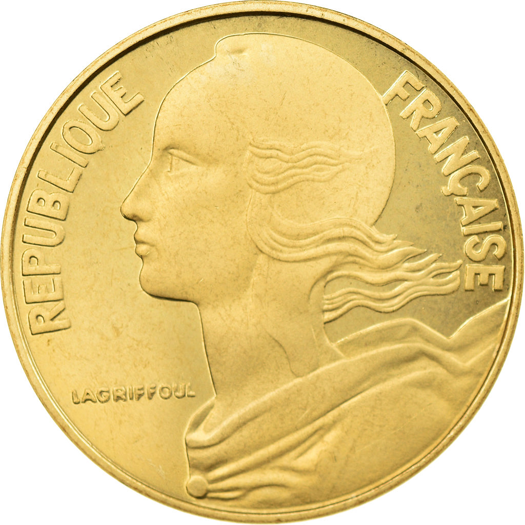 Munten, Frankrijk, Marianne, 20 Centimes, 1991, Paris, BE, UNC, Aluminum-Bronze