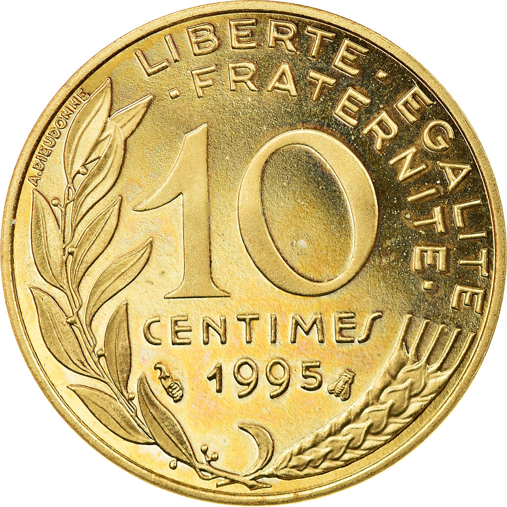 Moneta, Francia, Marianne, 10 Centimes, 1995, Paris, Proof, SPL+