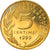 Moneta, Francja, Marianne, 5 Centimes, 1999, Paris, Proof, MS(64)