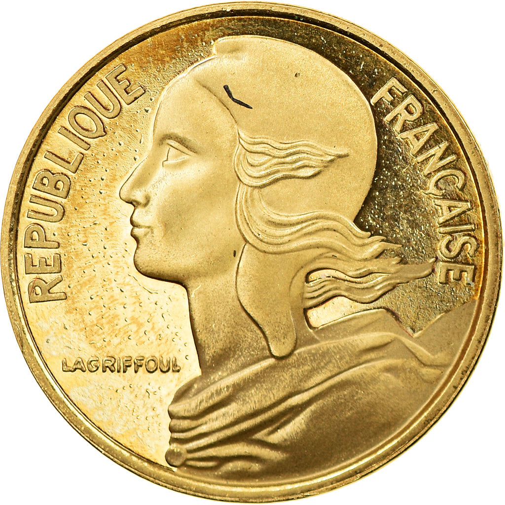Coin, France, Marianne, 5 Centimes, 1996, Paris, Proof, MS(64), Aluminum-Bronze