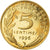 Moneta, Francja, Marianne, 5 Centimes, 1996, Paris, Proof, MS(64)