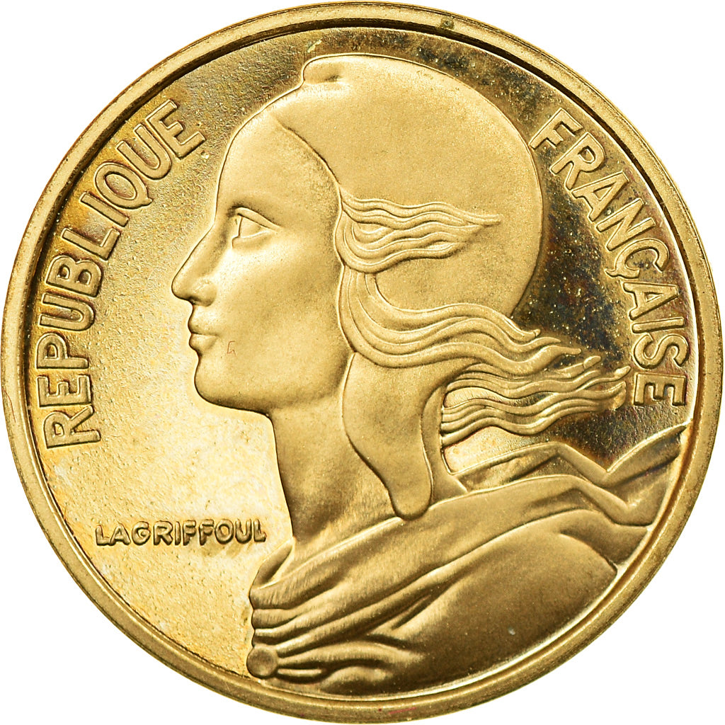 Coin, France, Marianne, 5 Centimes, 1995, Paris, Proof, MS(64), Aluminum-Bronze