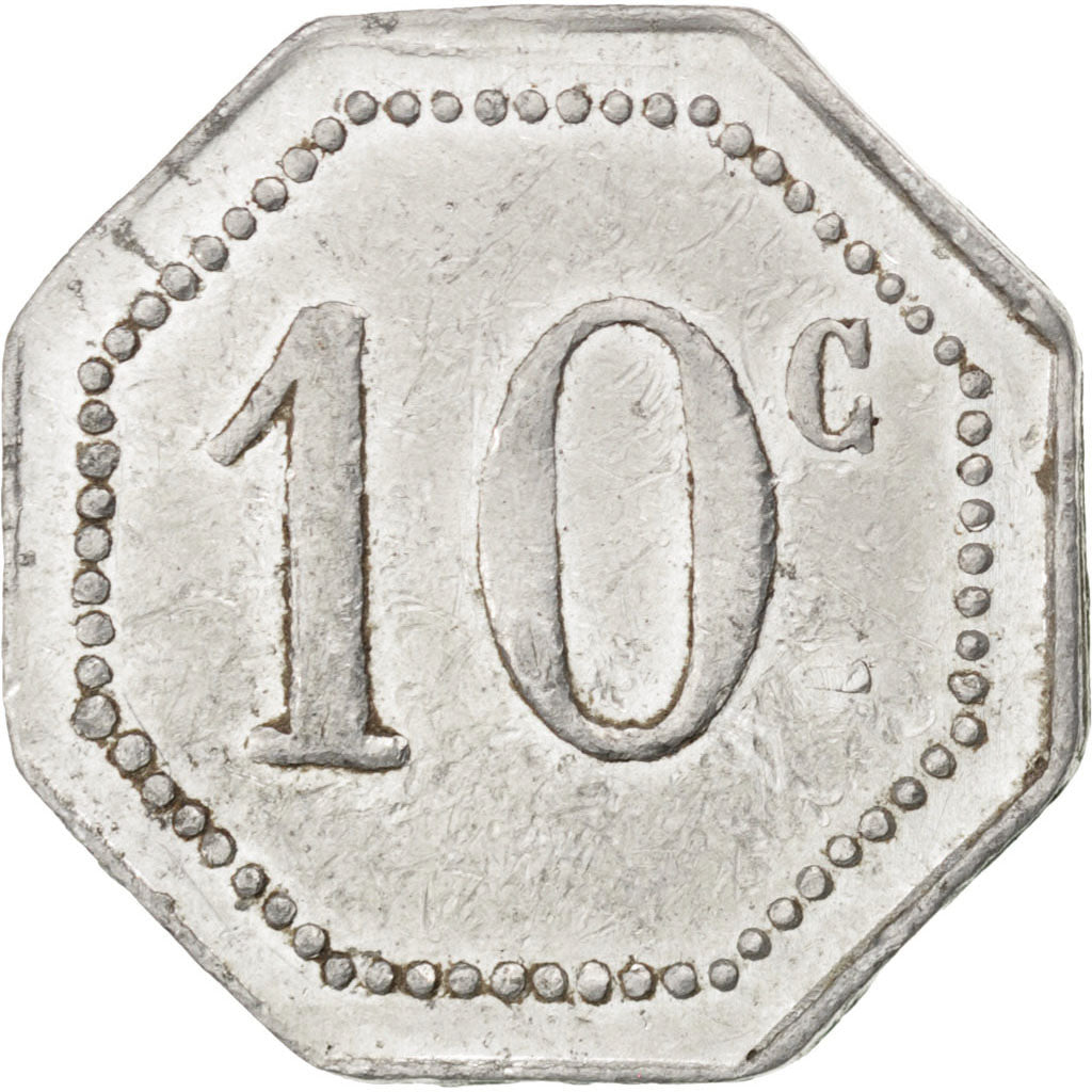 France, 10 Centimes, EF(40-45), Aluminium, Elie #10.2, 0.82