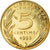Moneta, Francja, Marianne, 5 Centimes, 1993, Paris, Proof, MS(64)
