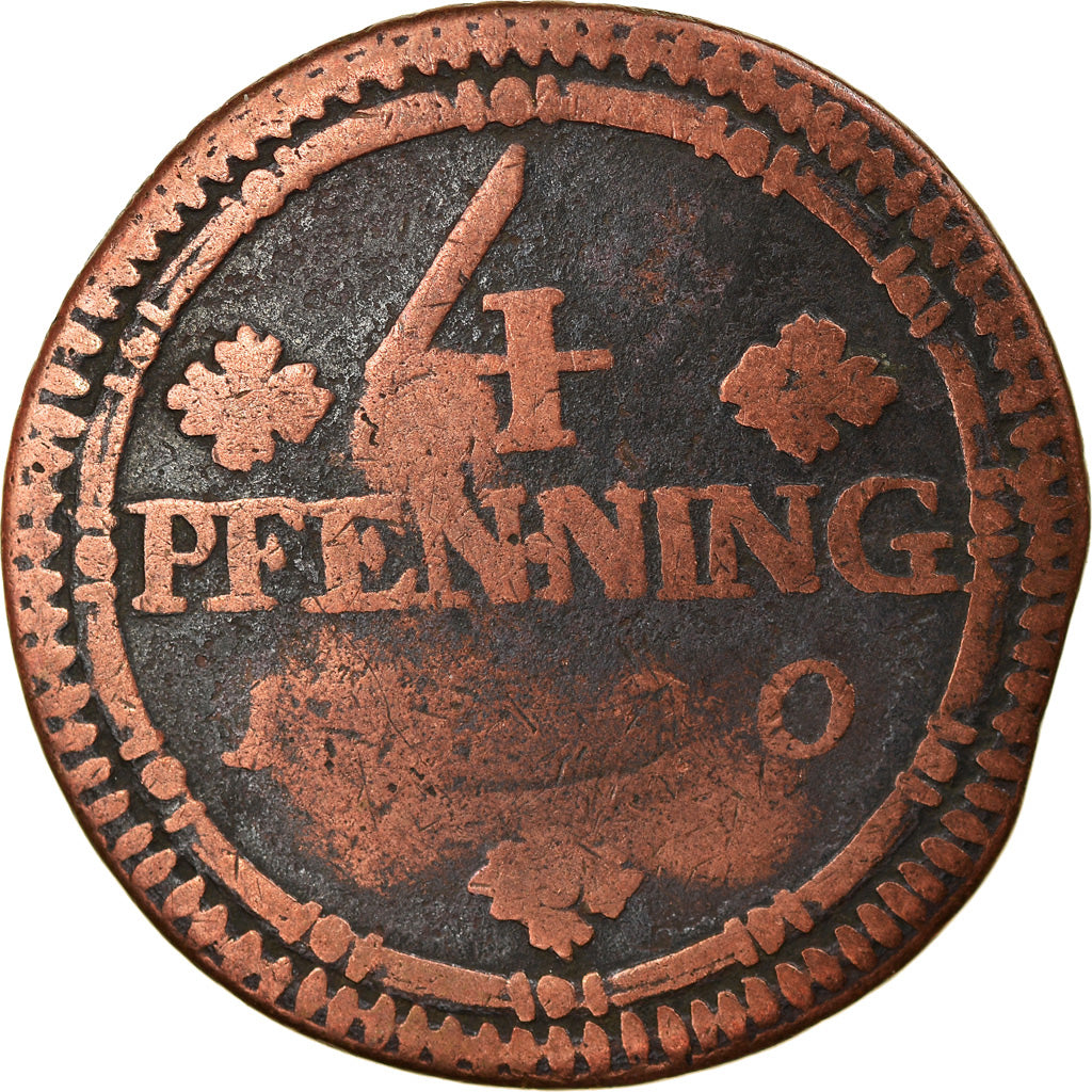 Coin, German States, MUNSTER, 4 Pfennig, 1790, VF(20-25), Copper, KM:446