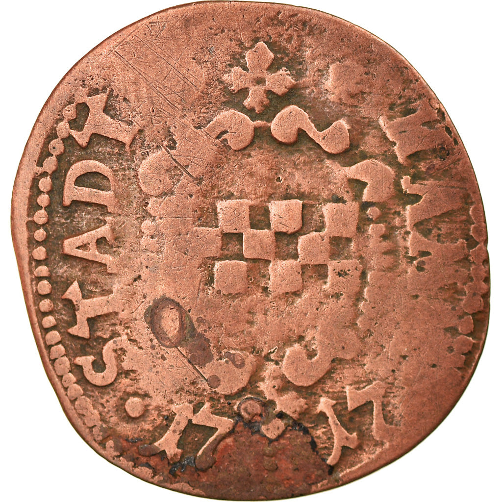 Coin, German States, HAMM, 3 Pfennig, 1717, VF(20-25), Copper, KM:75