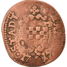 Coin, German States, HAMM, 3 Pfennig, 1717, VF(20-25), Copper, KM:75
