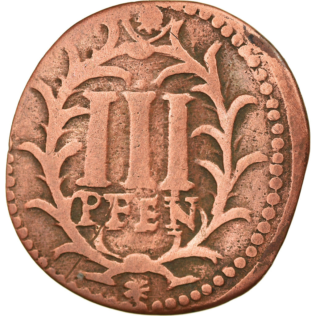 Coin, German States, HAMM, 3 Pfennig, 1717, VF(20-25), Copper, KM:75