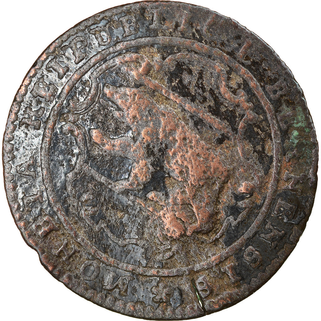 Coin, SWISS CANTONS, BERN, 1/2 Batzen, 1785, Bern, F(12-15), Billon, KM:91