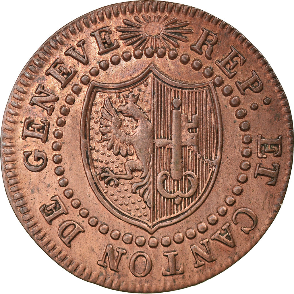 Moeda, CANTÕES SUÍÇOS, GENEVA, Sol, 1817, Bern, MS(60-62), Lingote, KM:116
