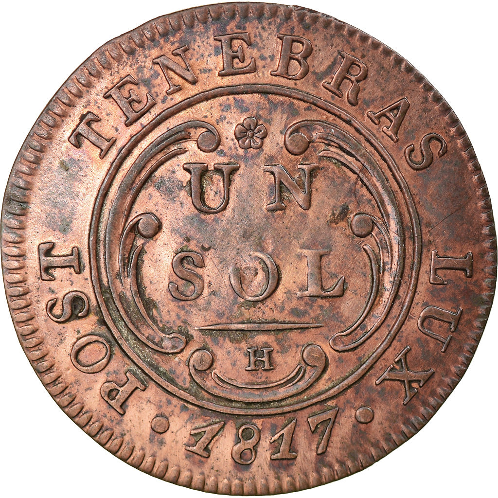 Moeda, CANTÕES SUÍÇOS, GENEVA, Sol, 1817, Bern, MS(60-62), Lingote, KM:116