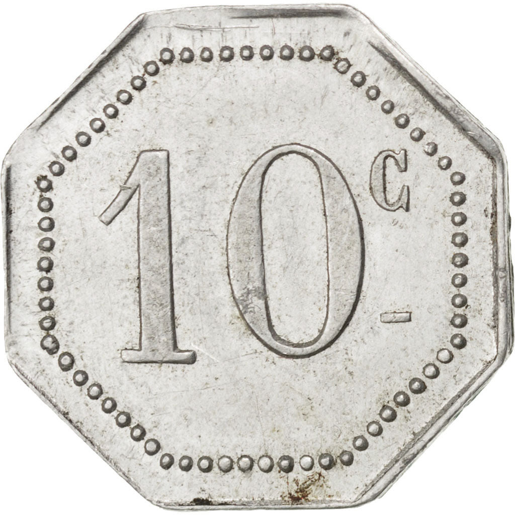 France, 10 Centimes, EF(40-45), Aluminium, Elie #10.2, 0.92