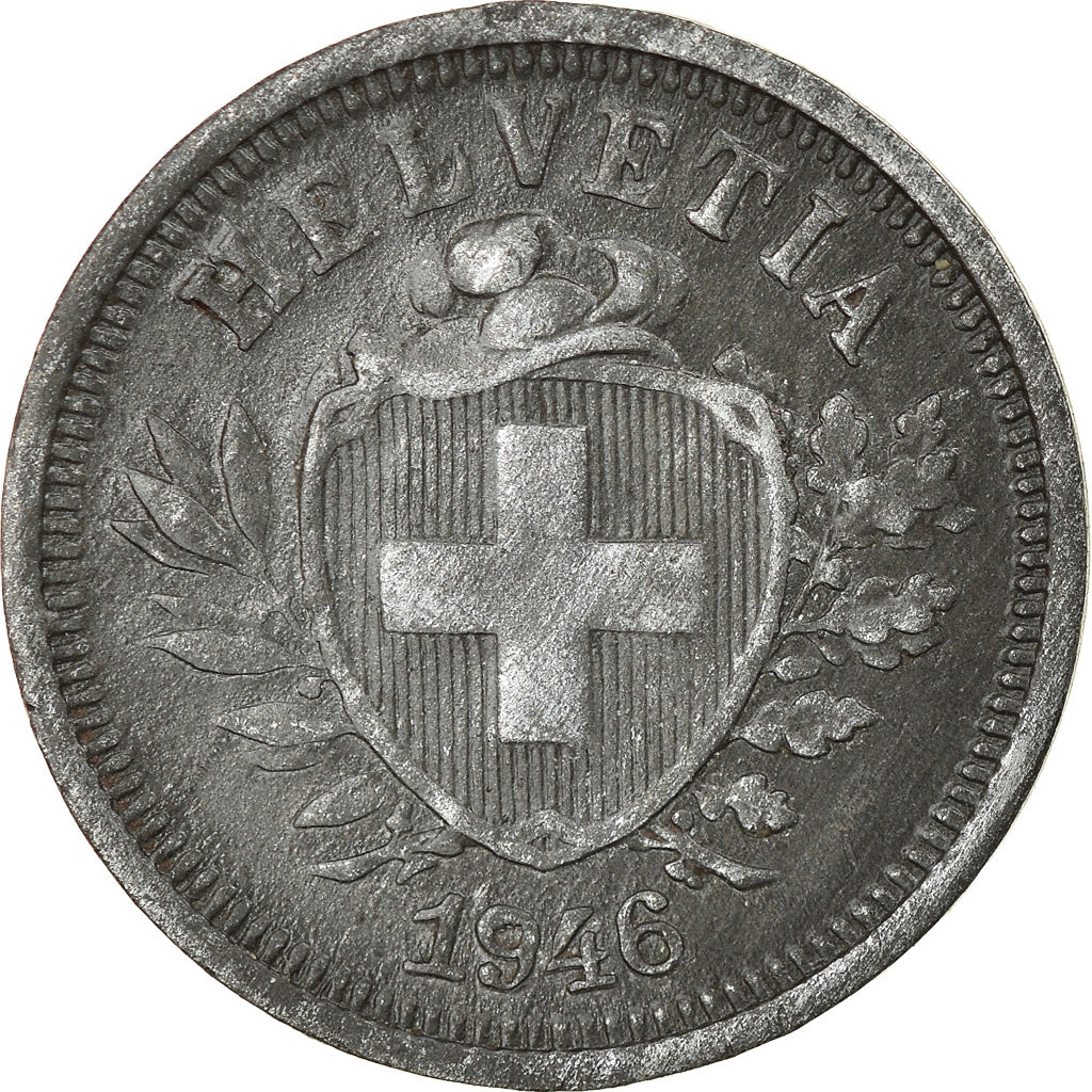 Munten, Zwitserland, Rappen, 1946, Bern, ZF+, Zinc, KM:3a