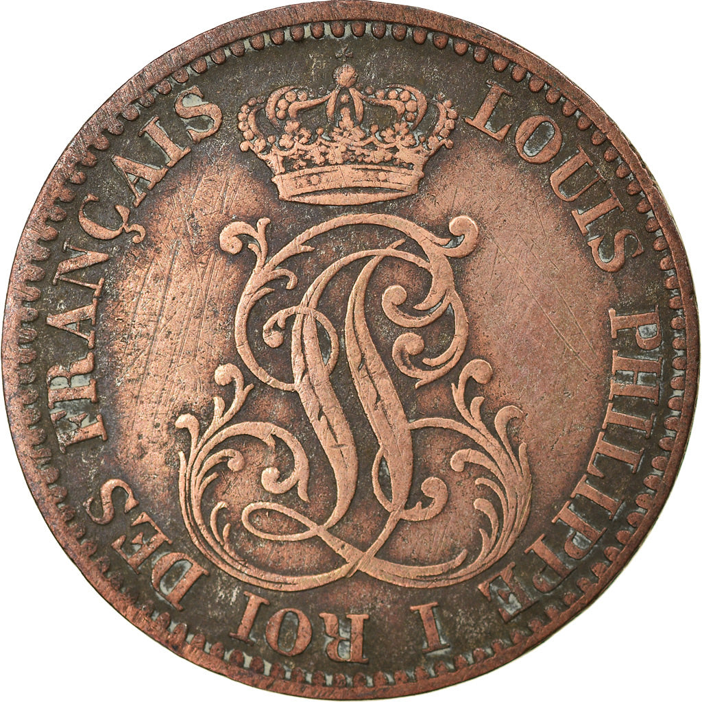 Monnaie, FRENCH GUIANA, 10 Centimes, 1846, Paris, TTB, Billon, KM:A2