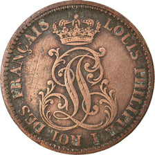 Monnaie, FRENCH GUIANA, 10 Centimes, 1846, Paris, TTB, Billon, KM:A2