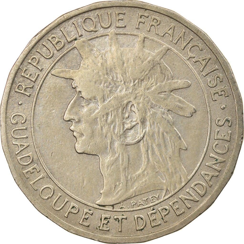 Coin, Guadeloupe, Franc, 1903, EF(40-45), Copper-nickel, KM:46, Lecompte:57