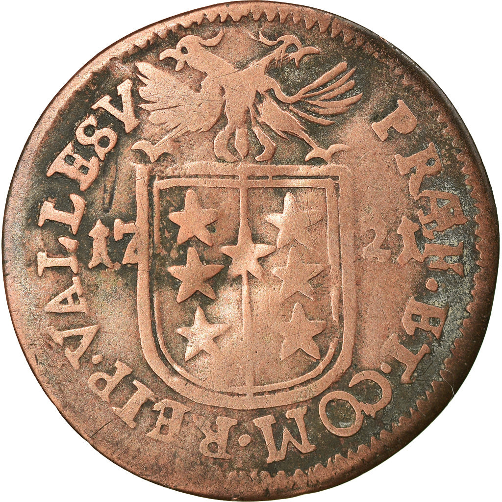 Coin, SWISS CANTONS, SITTEN, Batzen, 1721, VF(20-25), Billon, KM:27