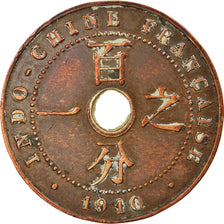Moneta, INDOCINA FRANCESE, Cent, 1910, Paris, BB, Bronzo, KM:12.1, Lecompte:68
