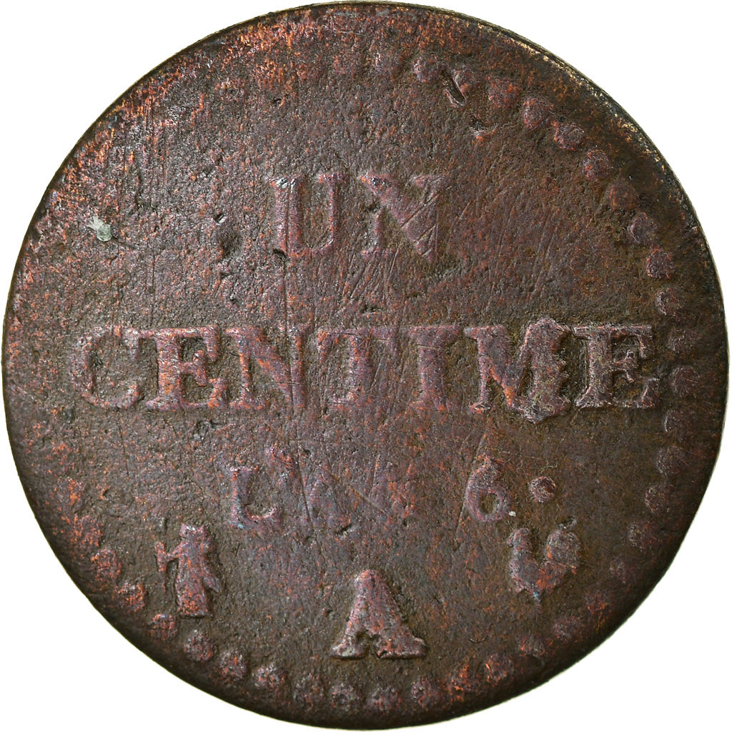 Coin, France, Dupré, Centime, AN 6, Paris, VF(20-25), Bronze, KM:646