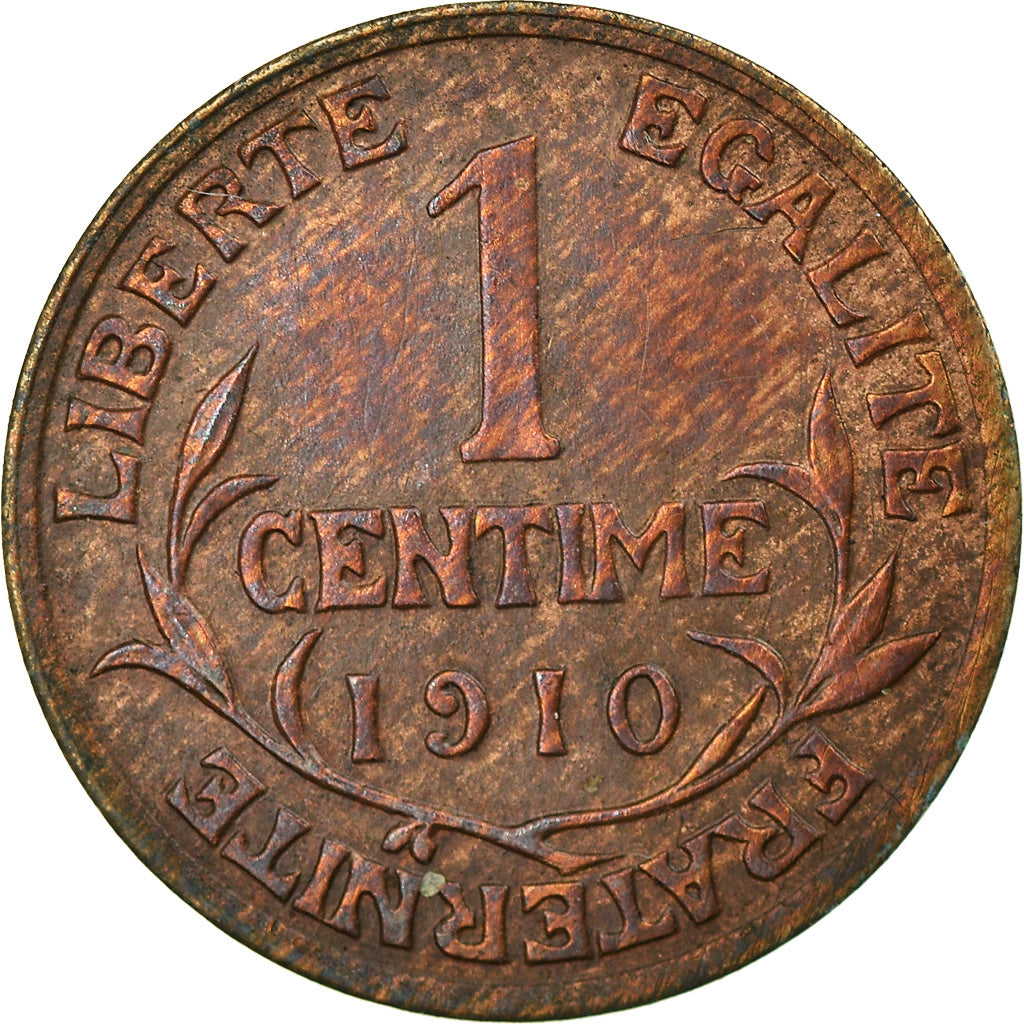 Munten, Frankrijk, Dupuis, Centime, 1910, Paris, ZF, Bronze, KM:840, Gadoury:90
