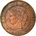 Monnaie, France, Cérès, Centime, 1878, Bordeaux, TTB, Bronze, Gadoury:88