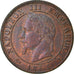 Moneta, Francia, Napoleon III, Napoléon III, Centime, 1861, Strasbourg, BB+
