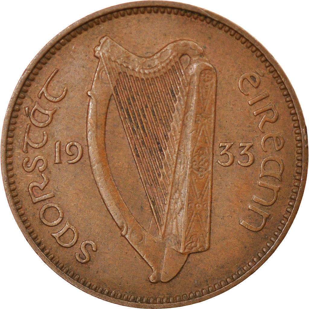 Coin, IRELAND REPUBLIC, Farthing, 1933, EF(40-45), Bronze, KM:1