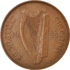 Coin, IRELAND REPUBLIC, Farthing, 1933, EF(40-45), Bronze, KM:1
