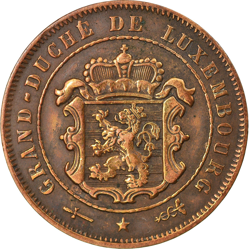 Moneta, Lussemburgo, William III, 2-1/2 Centimes, 1901, Utrecht, BB+, Bronzo