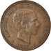 Coin, Spain, Alfonso XII, 5 Centimos, 1877, Madrid, AU(50-53), Bronze, KM:674